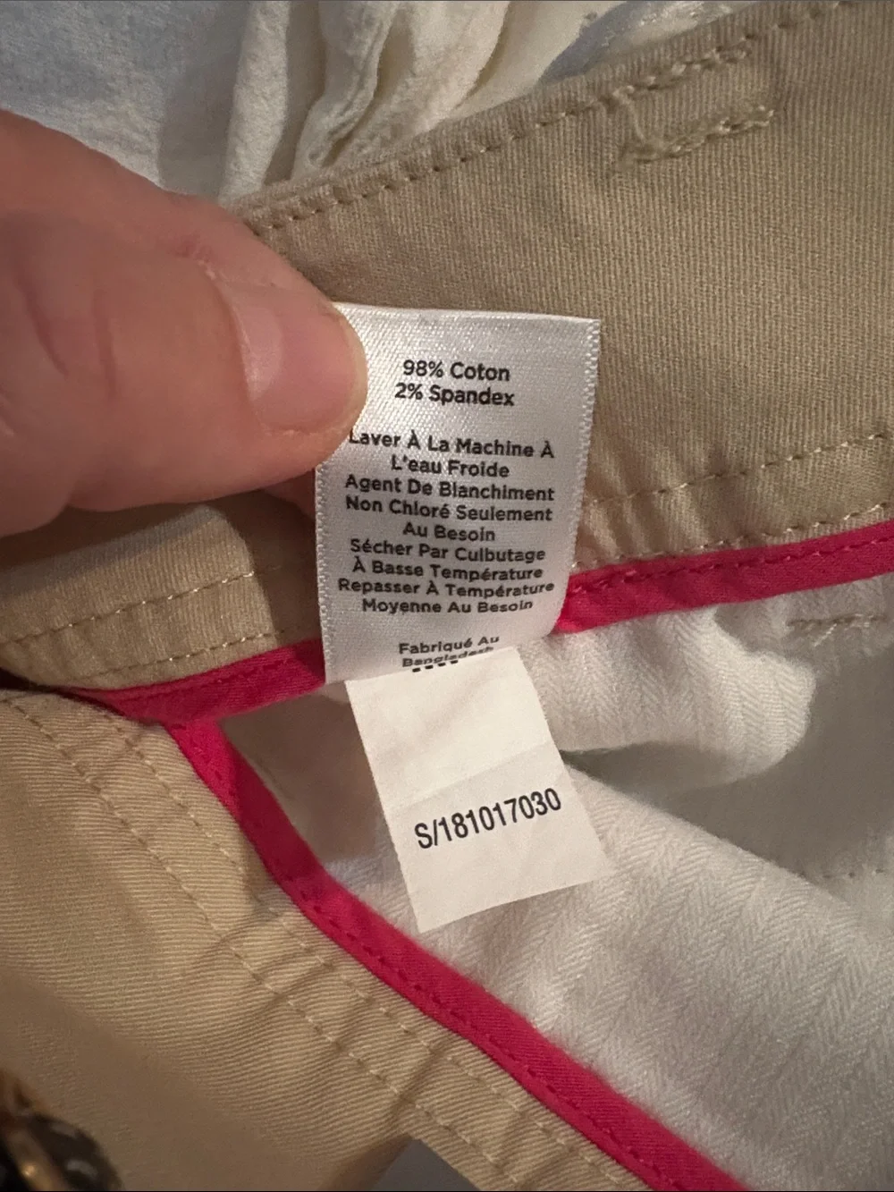 Talbots shorts Perfect Short 7”Cream Tailored Bermuda Shorts NWT size 4